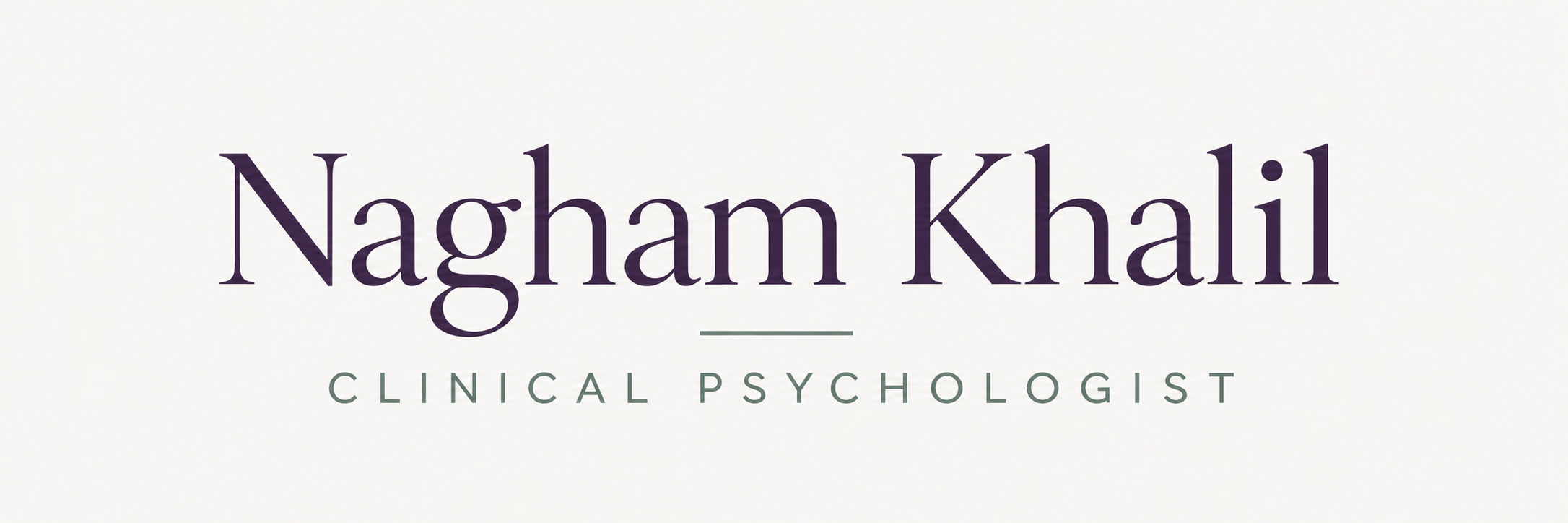 Nagham Khalil — Clinical Psychologist